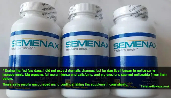 Semenax results after 90 days